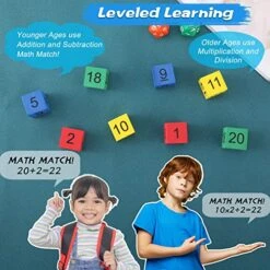 110 Pcs Polyhedral Dice Set Include 100 Pcs Match Number Dice And 10 Polyhedral Dice 20 Sided Dice Table Games Multi Colored Gaming Dice For Classroom Math Educational Learning Activities Table Games -Folkmanis Toys Shop 51kvf7FFqSL