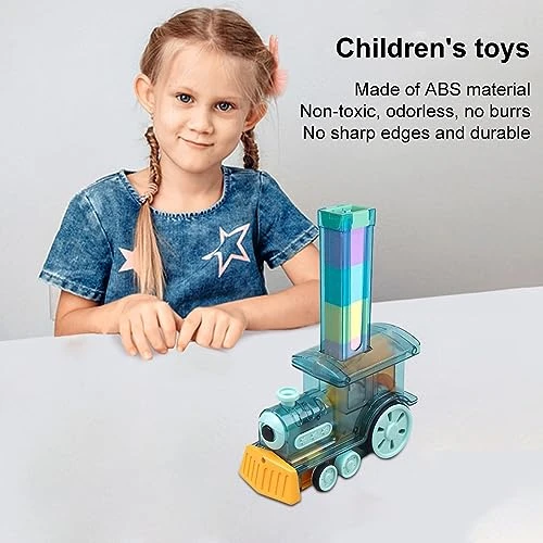 Starhjy Train Deal Toys Automatic Domino Model Early Educational Toys Blocks Building Stacking Toy Gifts 8 Starhjy Train Deal Toys Automatic Domino Model Early Educational Toys Blocks Building Stacking Toy Gifts - Image 6