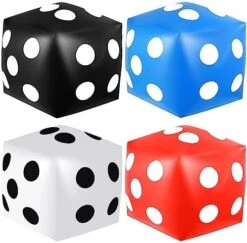4 Pieces Jumbo Inflatable Dice 12.6 Inch Large Inflatable Dice Fun Giant Inflatable Dice Toy For Indoor Outdoor Lawn Game Pool Party Board Game, White 16 4 Pieces Jumbo Inflatable Dice 12.6 Inch Large Inflatable Dice Fun Giant Inflatable Dice Toy For Indoor Outdoor Lawn Game Pool Party Board Game, White -Folkmanis Toys Shop 51l6vzxGhuL. AC