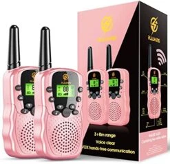Walkie Talkies For Kids 2 Pack: Kids Birthday Gifts Toys For 3 4 5 6 7 8 9 10 Year Old Girls&Boys Pink Walkie Talkies 3 KM Long Range Kids Outdoor Camping Toys For Kids Ages 4-12 24 Walkie Talkies For Kids 2 Pack: Kids Birthday Gifts Toys For 3 4 5 6 7 8 9 10 Year Old Girls&Boys Pink Walkie Talkies 3 KM Long Range Kids Outdoor Camping Toys For Kids Ages 4-12 -Folkmanis Toys Shop 51lBB nFwLL. AC