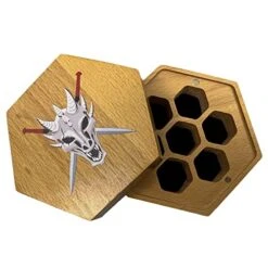 Seven Seas Pirates Metal Blood-Like Paint Splattered Antique Silver Dice Set With Hexagon Wooden Display Box And Magnetic Lid 19 Seven Seas Pirates Metal Blood-Like Paint Splattered Antique Silver Dice Set With Hexagon Wooden Display Box And Magnetic Lid -Folkmanis Toys Shop 51lEKTAgvZL