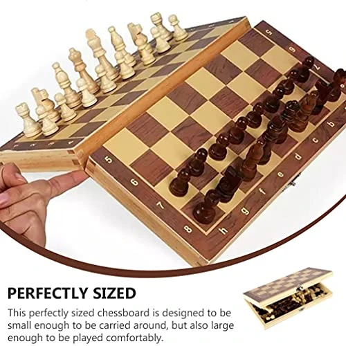 Totority Toys Travel Set Wood Chess Board Games Checkers With Foldable Wooden Chessboard Chess Multifunctional Reversi Educational Set Kids Magnetic Kids Kids Kids Kids Kids Toys 4 Totority Toys Travel Set Wood Chess Board Games Checkers With Foldable Wooden Chessboard Chess Multifunctional Reversi Educational Set Kids Magnetic Kids Kids Kids Kids Kids Toys - Image 2