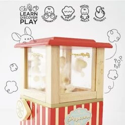 Le Toy Van - Wooden Honeybake Retro Popcorn Machine | Cinema, Kitchen Or Movies Pretend Play | Movie Night Role Kids Play Toy 10 Le Toy Van - Wooden Honeybake Retro Popcorn Machine | Cinema, Kitchen Or Movies Pretend Play | Movie Night Role Kids Play Toy -Folkmanis Toys Shop 51lP7XcsZ3L
