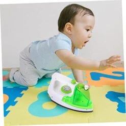 SAFIGLE 1pc Simulation Electric Iron Mini Toy Kidcraft Playset Kids Gifts Electric Iron Toy Chic Electric Iron Playing House Supply Puzzle Bread Machine Game House Vacuum Cleaner Green Abs -Folkmanis Toys Shop 51lPvXe2imL