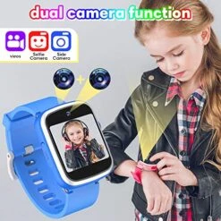 KeBuLe Kids Watch Educational Electronic Toys Touch Screen Smart Watch Toys For 5-10 Year Old Boys Girls Toddler Watch HD Dual Camera Watch Birthday For Kids USB Charging -Folkmanis Toys Shop 51lTV1UhwlL