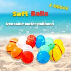R Raddor Reusable Water Balloons For Kids,Adults 12pcs With Mesh Bag Latex-free Silicone, Refillable Water Balloons Reusable Magnetic, Outdoor Games, Beach Toys,pool Games, Water Balloons Quick Fill 12 R Raddor Reusable Water Balloons For Kids,Adults 12pcs With Mesh Bag Latex-free Silicone, Refillable Water Balloons Reusable Magnetic, Outdoor Games, Beach Toys,pool Games, Water Balloons Quick Fill -Folkmanis Toys Shop 51lU4scNJuL