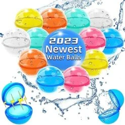 24PCS 2023 Newest Reusable Water Balloons For Kids Adults Self-Sealing Silicone Water Ball, Summer Outdoor Toys Pool Toys Party Toys Easy Activities Fun Outside Games Ballons -Folkmanis Toys Shop 51lbYQoRmzL. AC