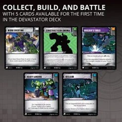 Transformers TCG: Devastator Deck | Ready-to-Play Deck | 46 Cards Incl. Devastator’s Combiner Team -Folkmanis Toys Shop 51ljo7tjNQL