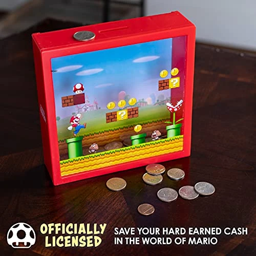 Paladone Super Mario Bros. Box Coin Bank, 18cm (7") 5 Paladone Super Mario Bros. Box Coin Bank, 18cm (7") - Image 3