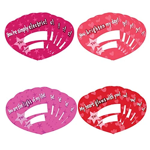 JOYIN 26 Packs Valentines Day Gifts For Kids, Light Up Rings Filled Hearts And Valentine’s Day Cards Glow In The Dark Finger Toys Rings For Boys And Girls Classroom Gift Exchange Game Prizes 6 JOYIN 26 Packs Valentines Day Gifts For Kids, Light Up Rings Filled Hearts And Valentine’s Day Cards Glow In The Dark Finger Toys Rings For Boys And Girls Classroom Gift Exchange Game Prizes - Image 4