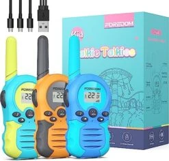 FOREDOM T388A Walkie Talkies For Kids, 3 Pack Kids Walkie Talkies For Boys & Girl -Folkmanis Toys Shop 51lti3DxRDL. AC