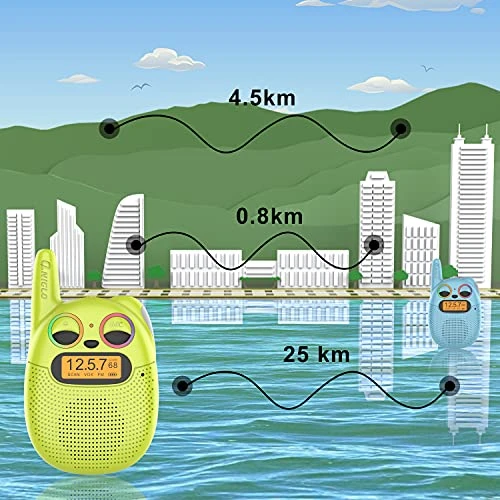 Qniglo Kids Walkie Talkies Rechargeable 3 Pack, Walkie Talkies For Kids With FM VOX Hands-Free Walki Talki With Watch Band & Lanyard For Outdoor Camping Games, Toys Gifts For 3-12 Years Old Boys Girls 7 Qniglo Kids Walkie Talkies Rechargeable 3 Pack, Walkie Talkies For Kids With FM VOX Hands-Free Walki Talki With Watch Band & Lanyard For Outdoor Camping Games, Toys Gifts For 3-12 Years Old Boys Girls - Image 5