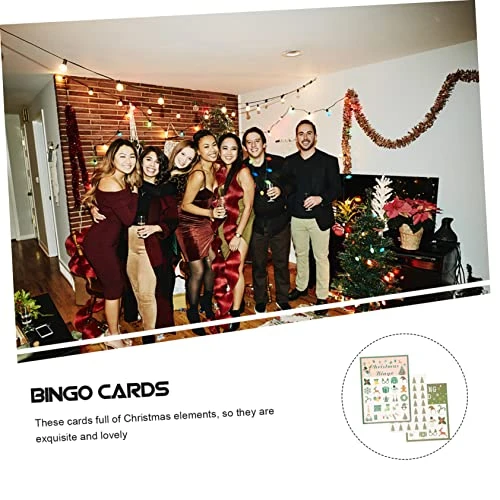SAFIGLE 1 Set Funny Bingo Game Xmas Party Supplies Halloween Bingo Game Card Christmas Decor Christmas Party Game Supplies Christmas Bingo Game Party Ornaments Decorate Portable Toy 5 SAFIGLE 1 Set Funny Bingo Game Xmas Party Supplies Halloween Bingo Game Card Christmas Decor Christmas Party Game Supplies Christmas Bingo Game Party Ornaments Decorate Portable Toy - Image 3