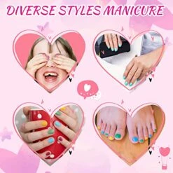 Toys For Girls Age 5 6 7 8 9, Kids Art Crafts Set Gifts For 4-10 Year Old Girl Birthday Present Nail Polish Makeup Toy Kit For Kid Age 4 5 6 7 8 Girls Teenage Princess Nail Salon Paint Game Gift -Folkmanis Toys Shop 51mIFHPCGhL