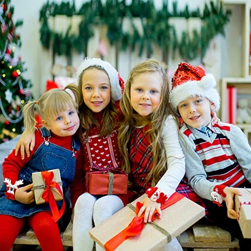 Blulu 20 Pieces Christmas Slap Bracelets Christmas Snap Bracelet Party Favors Xmas Slap Bands Include Santa Claus Snowman Reindeer Bear Christmas Decorations For Girls And Boys 5 Blulu 20 Pieces Christmas Slap Bracelets Christmas Snap Bracelet Party Favors Xmas Slap Bands Include Santa Claus Snowman Reindeer Bear Christmas Decorations For Girls And Boys - Image 3