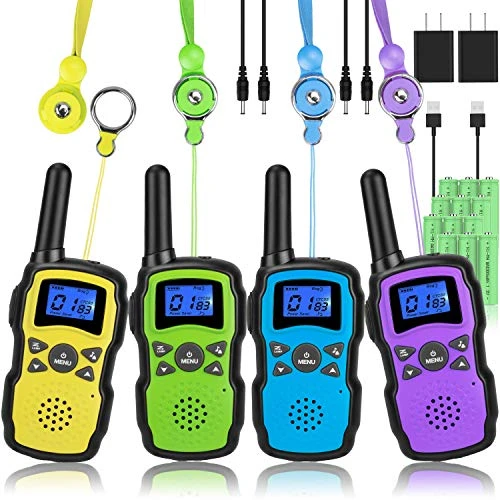 Wishouse Walkie Talkies For Kids Adults Rechargeable Long Range 4 Pack With 2 USB Chargers 12 Batteries,Family Walky Talky,Outdoor Camping Games Indoor Toys Birthday Xmas Gift For Boys Girls Children 3 Wishouse Walkie Talkies For Kids Adults Rechargeable Long Range 4 Pack With 2 USB Chargers 12 Batteries,Family Walky Talky,Outdoor Camping Games Indoor Toys Birthday Xmas Gift For Boys Girls Children
