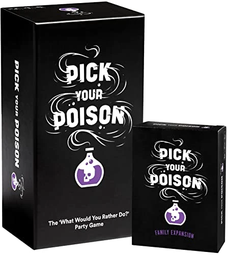 Pick Your Poison Card Game: The What Would You Rather Do? Party Game For All Ages - Family Edition + Expansion Pack Set 3 Pick Your Poison Card Game: The What Would You Rather Do? Party Game For All Ages - Family Edition + Expansion Pack Set