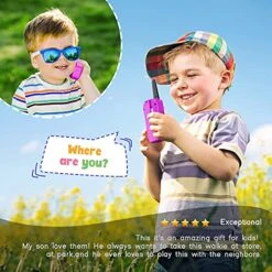 Walkie Talkies For Kids 2 Pack: Kids Birthday Gifts Toys For 3 4 5 6 7 8 9 10 Year Old Girls&Boys Pink Walkie Talkies 3 KM Long Range Kids Outdoor Camping Toys For Kids Ages 4-12 18 Walkie Talkies For Kids 2 Pack: Kids Birthday Gifts Toys For 3 4 5 6 7 8 9 10 Year Old Girls&Boys Pink Walkie Talkies 3 KM Long Range Kids Outdoor Camping Toys For Kids Ages 4-12 -Folkmanis Toys Shop 51mUarSWtjS