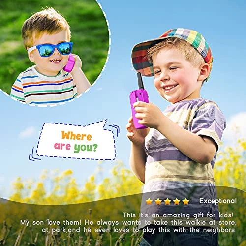 Walkie Talkies For Kids 2 Pack: Kids Birthday Gifts Toys For 3 4 5 6 7 8 9 10 Year Old Girls&Boys Pink Walkie Talkies 3 KM Long Range Kids Outdoor Camping Toys For Kids Ages 4-12 6 Walkie Talkies For Kids 2 Pack: Kids Birthday Gifts Toys For 3 4 5 6 7 8 9 10 Year Old Girls&Boys Pink Walkie Talkies 3 KM Long Range Kids Outdoor Camping Toys For Kids Ages 4-12 - Image 4