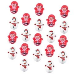SAFIGLE 60pcs Tumbler Toy For Kids Christmas Toys Tumbler For Kids Miniatures Crafts Ornament Santa Claus Xmas Landscape Ornament Cognitive Toys For Child Tumbler Toys For Kids Home Decors