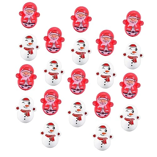 SAFIGLE 60pcs Tumbler Toy For Kids Christmas Toys Tumbler For Kids Miniatures Crafts Ornament Santa Claus Xmas Landscape Ornament Cognitive Toys For Child Tumbler Toys For Kids Home Decors 3 SAFIGLE 60pcs Tumbler Toy For Kids Christmas Toys Tumbler For Kids Miniatures Crafts Ornament Santa Claus Xmas Landscape Ornament Cognitive Toys For Child Tumbler Toys For Kids Home Decors