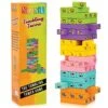 NimNik Wooden Blocks Stacking Building Game - Tumbling Tower Indoor Kid Games For Kids Ages 6-8 Year And Up | 54 Pcs Wooden Blocks For Kids Ages 4-8