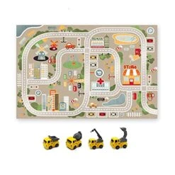 GENERIC Car Rug, Road And Traffic Carpet Non-Slip Multi Color Area Rug For Living Room Bedroom (City 2)