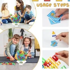 IKemiter Stacking Blocks Balance Game - 32 PCS Board Games For Kids & Adults Tower Balancing Stacking Toys Building Blocks For Family Games, Parties, Travel -Folkmanis Toys Shop 51mnf6fhqPL