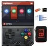 Miyoo Mini Plus Handheld Game Console 3.5 Inch Classic System Retro Video Games Consoles Portable Rechargeable Hand Held 64G With Case (Black)