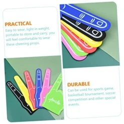 Unomor 12 Pcs Eva Palm Giant Thumbs Up Foam Hand Foam Finger Number 1 Foam Soccer Ball Mini Fans Portable Plastic Gloves Palm Foam Finger Foam Finger For Sporting Events Toy Bulk