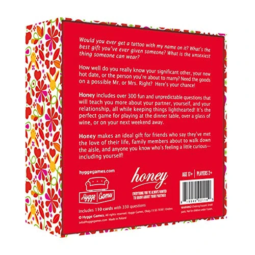 Hygge Games Honey - Everything You´ve Always Wanted To Know About Your Partner - Fun Conversation For Couples, Red 4 Hygge Games Honey - Everything You´ve Always Wanted To Know About Your Partner - Fun Conversation For Couples, Red - Image 2