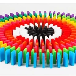 120 PCS Dominoes Set Smooth Surface Bulk Dominoes Racing Tiles Games Toy Wooden Building Blocks Bulk Dominoes Racing Tile Games With Extra Storage Bag (Domino Building Blocks) -Folkmanis Toys Shop 51n4MPLAYIL