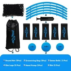 PlayZap Roundnet Ball Beach Ball Game Set Outdoor Indoor Team Sports Ball Game Backyard Lawn Kids Teenager Adult Gift For Friends Family Orange -Folkmanis Toys Shop 51n67uQaHHL