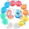 SOPPYCID Reusable Magnetic Water Balloons, 12 Pack Refillable Water Bomb Splash Balls Self Sealing Quick Fill, Latex-Free Silicone Water Toys For Kids Adults Water Games Outside Summer Fun Party 1 SOPPYCID Reusable Magnetic Water Balloons, 12 Pack Refillable Water Bomb Splash Balls Self Sealing Quick Fill, Latex-Free Silicone Water Toys For Kids Adults Water Games Outside Summer Fun Party -Folkmanis Toys Shop 51nAEN9Ha9L