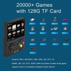 Miyoo Mini Plus Handheld Game Console 3.5 Inch Classic System Retro Video Games Consoles Portable Rechargeable Hand Held 128G With Case Purple -Folkmanis Toys Shop 51nCbVaJ7fL