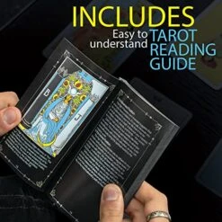 Prophet Tarot Cards With Guide Book, 78 Original Tarot Cards Deck Fortune Telling Game For Beginners Expert Readers, Classic Traditional Tarot Size 4.8" X 2.76" (Black) 12 Prophet Tarot Cards With Guide Book, 78 Original Tarot Cards Deck Fortune Telling Game For Beginners Expert Readers, Classic Traditional Tarot Size 4.8" X 2.76" (Black) -Folkmanis Toys Shop 51nJHGAhj6L