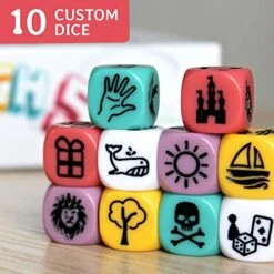 Synapses Games: Match 5, Word Matching Game, FIND Links, Create Connections - 3 Minutes To Create Links For 10 Different Dice Combinations, Interactive Family Fun, Easy Rules, Up To 2-8 Players -Folkmanis Toys Shop 51nJa6HJZPL