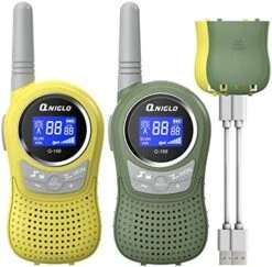 QNIGLO Walkie Talkies For Kids, 22 Channels And 2 Miles Long Range Camo Rechargeable Walkie Talkie, Wearable Radio Walky Talky Christmas Birthday Gift Toys For 3-12 Years Old Boys Girls -Folkmanis Toys Shop 51nQ5iAaKhL. AC