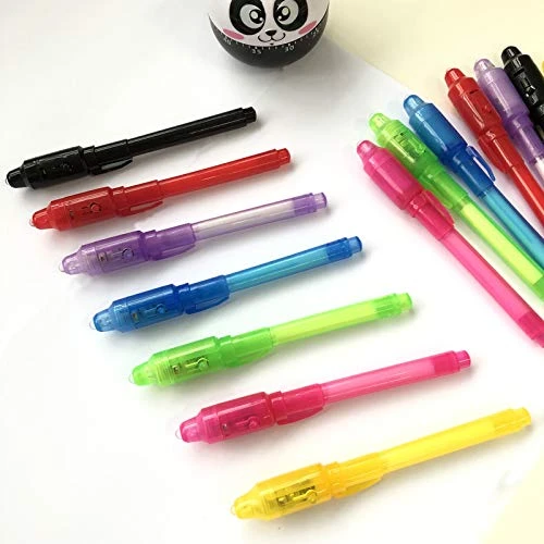SCStyle Invisible Ink Pen,Spy Pen Marker Kid Pens For Writing Secret Message Pen Valentines Day Easter Day Halloween Christmas Birthday Party Bag Gift,Invisible Ink Pens With UV Light For Kids(21pcs) 6 SCStyle Invisible Ink Pen,Spy Pen Marker Kid Pens For Writing Secret Message Pen Valentines Day Easter Day Halloween Christmas Birthday Party Bag Gift,Invisible Ink Pens With UV Light For Kids(21pcs) - Image 4