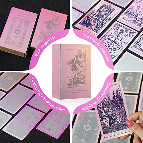 SOUL SPARKLE TAROT - Neo Rider Tarot Deck 7 Deadly Sins Collection, 78 Tarot Cards Deck With English Booklet, Rainbow Tarot Cards (The Iridescent Deck Inked (Blue Ink) 5 SOUL SPARKLE TAROT - Neo Rider Tarot Deck 7 Deadly Sins Collection, 78 Tarot Cards Deck With English Booklet, Rainbow Tarot Cards (The Iridescent Deck Inked (Blue Ink) - Image 3