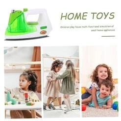 SAFIGLE 1pc Simulation Electric Iron Mini Toy Kidcraft Playset Kids Gifts Electric Iron Toy Chic Electric Iron Playing House Supply Puzzle Bread Machine Game House Vacuum Cleaner Green Abs -Folkmanis Toys Shop 51nTfkF5kYL