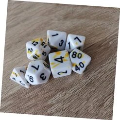 Toyvian 21 Pcs Board Game Dice Toys For Couples Number Toys Red Suits Bloody Dice Polyhedral Dices For Party Game Dice For Kids Irregular Dots Dices Realistic Blood Dices Lovers Yellow Box