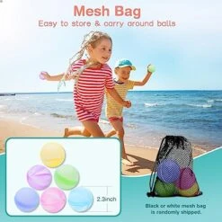 Reusable Water Balloons, 16 Pack Refillable Water Balls With Mesh Bag, Summer Water Toy For Boys And Girls Aged 3-12, Outdoor Activities Water Games Toys Fast-fill Water Splash Ball For Fun 9 Reusable Water Balloons, 16 Pack Refillable Water Balls With Mesh Bag, Summer Water Toy For Boys And Girls Aged 3-12, Outdoor Activities Water Games Toys Fast-fill Water Splash Ball For Fun -Folkmanis Toys Shop 51nbCsw8wNL