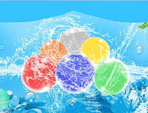 Diulazin Reusable Water Balloons Self-Sealing Easy Quick Refill Bomb Splash Ball For Swimming Pool Beach Outdoor Activities Children's Water Games Summer Party Gift (6pcs) 6 Diulazin Reusable Water Balloons Self-Sealing Easy Quick Refill Bomb Splash Ball For Swimming Pool Beach Outdoor Activities Children's Water Games Summer Party Gift (6pcs) - Image 4
