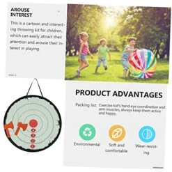 BCOATH 1 Set Throwing Toys Wooden Animals Educational Toys Indoor Playset Sticky Ball Plaything Kids Educational Toy Children Ball Game Outdoor Flannel Parent-Child Sticky Target 8 BCOATH 1 Set Throwing Toys Wooden Animals Educational Toys Indoor Playset Sticky Ball Plaything Kids Educational Toy Children Ball Game Outdoor Flannel Parent-Child Sticky Target -Folkmanis Toys Shop 51njQtpM0LL