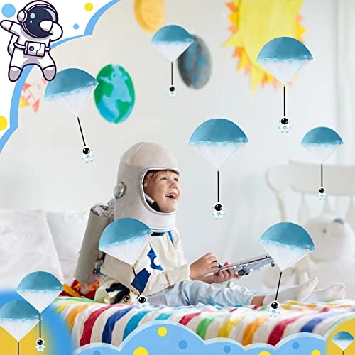 Kathfly 32 Packs Parachute Toys Out Space Party Favors Paratroopers With Parachutes Durable Plastic Playset Outdoor Flying Parachute Toys For Astronaut Themed Party Favors 7 Kathfly 32 Packs Parachute Toys Out Space Party Favors Paratroopers With Parachutes Durable Plastic Playset Outdoor Flying Parachute Toys For Astronaut Themed Party Favors - Image 5