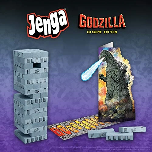 USAOPOLY Jenga: Godzilla Extreme Edition | Based On Classic Monster Movie Franchise Godzilla | Collectible Jenga Game | Unique Gameplay Featuring Movable Godzilla Piece 7 USAOPOLY Jenga: Godzilla Extreme Edition | Based On Classic Monster Movie Franchise Godzilla | Collectible Jenga Game | Unique Gameplay Featuring Movable Godzilla Piece - Image 5