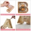 LIHMHSA Wooden Piggy Bank, Personalized Letters Coin Bank Kids Money Bank, Text Engraved Money Box Wooden Piggy Bank Gift For Kids, Christmas Birthday Gift Home Decoration Ornaments (R) 2 LIHMHSA Wooden Piggy Bank, Personalized Letters Coin Bank Kids Money Bank, Text Engraved Money Box Wooden Piggy Bank Gift For Kids, Christmas Birthday Gift Home Decoration Ornaments (R) -Folkmanis Toys Shop 51nvIi14O7L