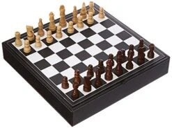 CHH 11" 7-in-1 Game Set With Black Leatherette Finish -Folkmanis Toys Shop 51nvQrZLICL