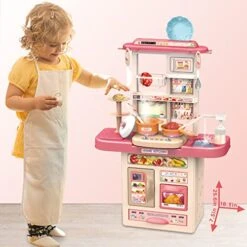 DeAO Kitchen Playset Toy,Play Kitchen Set Role Playing Game Pretend Food And Cooking Playset,Kitchen Accessories Set For 3 4 5 Years Old Girls Boys 12 DeAO Kitchen Playset Toy,Play Kitchen Set Role Playing Game Pretend Food And Cooking Playset,Kitchen Accessories Set For 3 4 5 Years Old Girls Boys -Folkmanis Toys Shop 51nw4Jtu46L